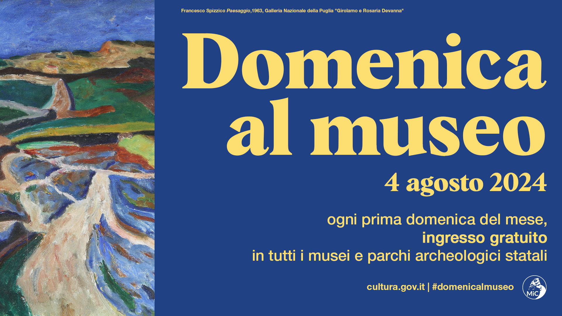 Domenica al museo 4 agosto 2024