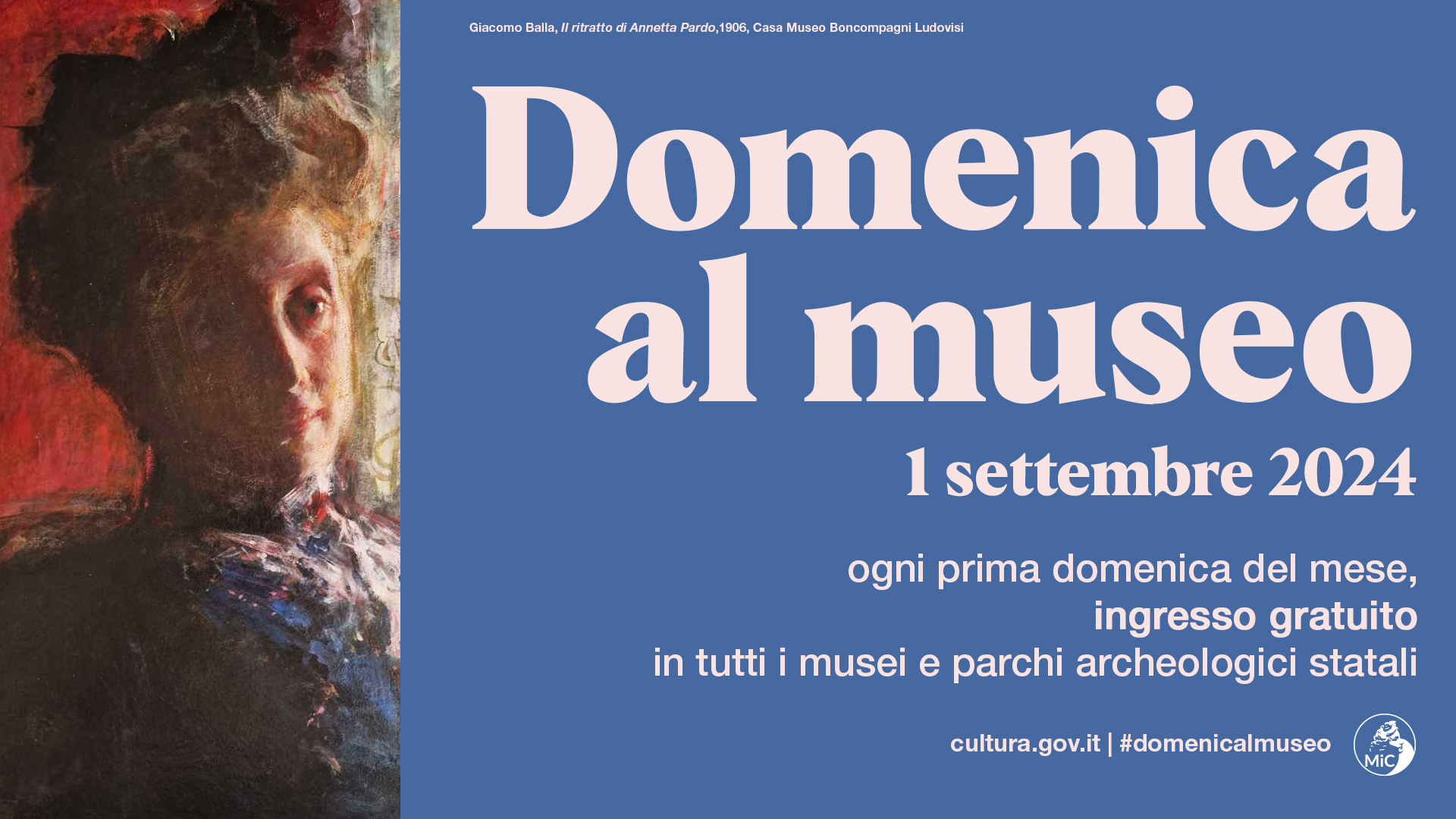 Domenica al museo 1 settembre 2024