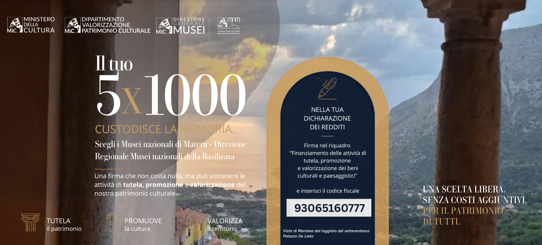 5X1000 ai Musei Nazionali di Matera – Direzione Regionale Musei della Basilicata